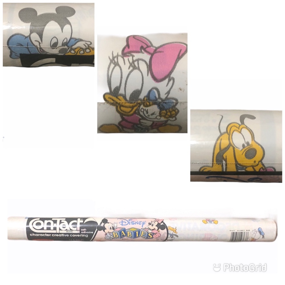 Vtg Disney Babies Contact Paper Liner 2 Rolls New